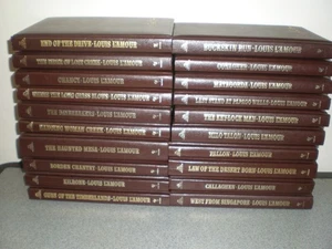 Lot Of 20 Louis L'amour Leatherette Books Lamour Collection Bantam - Imagen 1 de 4