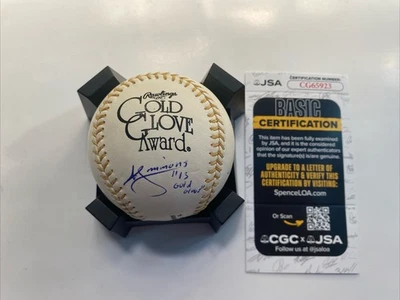 ANDRELTON SIMMONS ADRIAN GONZALEZ Autógrafo Firmado Oficial Guante de Oro Certificado de Autenticidad Foto 1 de 3