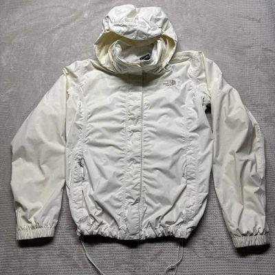 NORTH FACE Chaqueta Blanca Mujer Grande Blanca HyVent Impermeable Abrigo de Lluvia con Capucha Foto 1 de 4