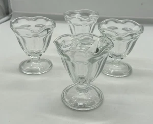 Ancoraggio Hocking Fontana Trasparente Basso Sherbet Vetro 4,5 once Set di 4 - Foto 1 di 4