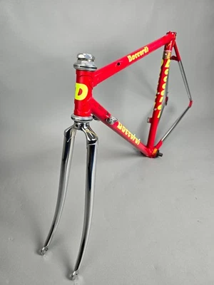 Rahmen Set Daccordi Columbus SLX Rot 47,5 cm xs vintage Shimano Dura Ace steel - Bild 1 von 4