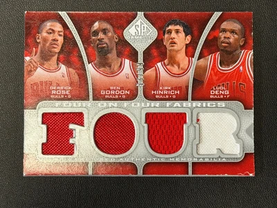 Tarjeta rosa/iverson 2009-10 SP juego usada cuatro en cuatro telas #’d/99 daños mayores Foto 1 de 4