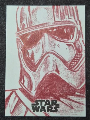 Topps Star Wars Captain Phasma Sketch By Jason Sobol 1/1 SSP - Image 1 of 2