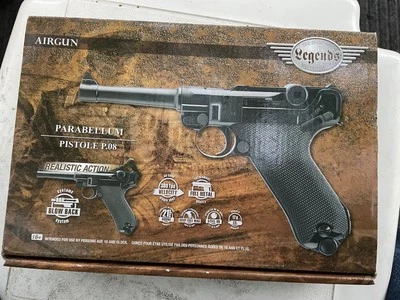 Pistola Legends Parabellum P.08 na caixa original pistola Air Co2 - Imagem 1 de 4
