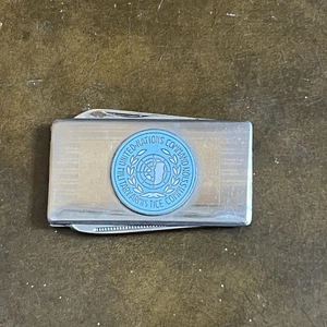 Vintage United Nations Command Military Armistice Commission Money Clip Knife - Bild 1 von 8