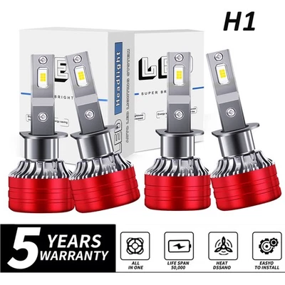 Kit combinado de bombillas de haz alto y bajo de faros LED H1 4x para Honda Prelude 1997-2001 Foto 1 de 4