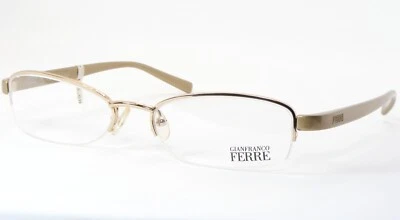 Gianfranco Ferre GF10804 Gold EYEGLASSES GLASSES FRAME 53-18-140mm Italy - Image 1 of 4