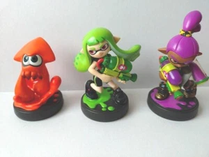 Nintendo Amiibo Splatoon Alt Color Inkling Vert Fille Orange Calmar Violet Garçon - Photo 1/2