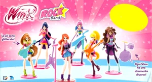 WINX CLUB ROCK BAND LOT ANGEBOT 4 VERSCHIEDENE BLISTERFIGUREN + 4 MAGAZINE - Bild 1 von 5