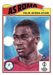 TOPPS UCL CALCIO UEFA LIVING SET ROOKIE CARD AS ROMA FELIX AFENA-GYAN #477 - Foto 1 di 1
