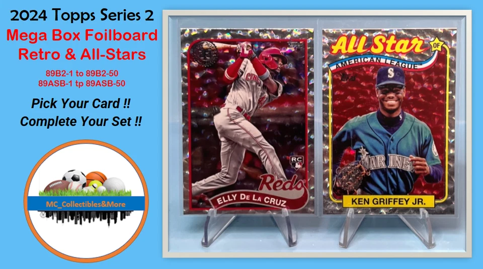 2024 Topps Series 2 Foilboard Crackle Ice (1989/All Star) You Pick **BUY 5/GET 2 - Image 1 of 1