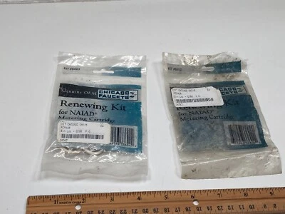 CHICAGO FAUCETS #849D RENEWING KIT FOR NAIAD METERING CARTRIDGES LOT OF 2