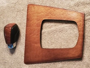 04 05 06 07 Cadillac STS Wood Grain Black Chrome Shifter Shift Knob Trim Plate - Picture 1 of 3