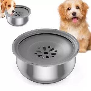 4L Dog Pet Water Bowl,No Spill Stainless Steel Large Capacity for Dog Cat Pets - Picture 1 of 11