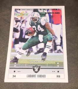 Lamont Jordan (Jets Raiders) #198 Score 2005 Scorecard - Picture 1 of 1