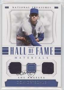 2018 Panini National Treasures Hall of Fame Materials /49 Don Drysdale HOF