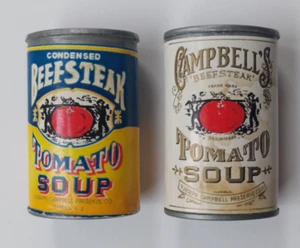 Vintage Campbell's Magnets Soup Cans 2 Pc Set 1995 Collector's Series Fridge - Bild 1 von 5