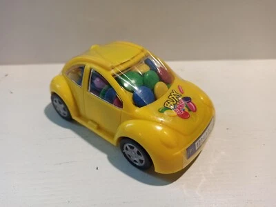 Veicolo Miniatura In Plastica Tipo VW Maggiolino Buxy Candy Nuovo Giallo - Immagine 1 di 2