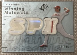 2007 SPx Winning Materials Blue #WM - CH Cole Hamels /175 (MEM) Jersey Piece - Picture 1 of 2