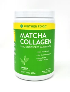 Further Food Matcha Collagen Plus Cordyceps Mushroom 9.4 oz (266 g) - NEW - Picture 1 of 3