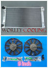 Aluminum Radiator for VW GOLF MK1 MK2 GTI/SCIROCCO 1.6 1.8 8V Manual + 9" Fans