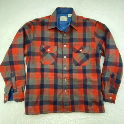 Oakton Limited M Lined Flannel Long Sleeve Button Front Shirt - Image 1 of 4