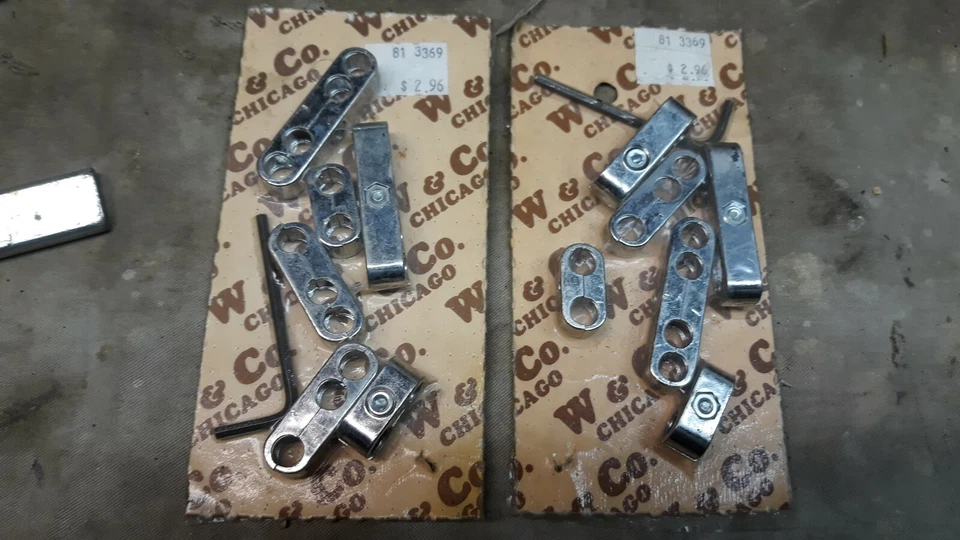 Vintage W&Co. Chicago Custom Wire Separators Chrome Plated USA 1970s 80s x2 - Image 1 of 1
