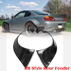 2Pcs Rear Fender Arch Flares Extension For Nissan S15 Silvia RB Style FRP Fiber - Imagen 1 de 11