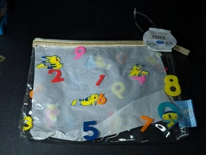Pikachu Pokemon Clear Zip Up Pouch Nintendo Bandai NWT - Picture 1 of 8