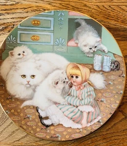 Vintage “Captive Audience” Country Kitties Plate Gre Gerardi Hamilton - Picture 1 of 9