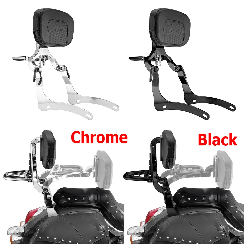 Respaldo multiusos Sissy Bar apto para Kawasaki Vulcan 900 VN900 Vulcan 2000 Foto 1 de 1