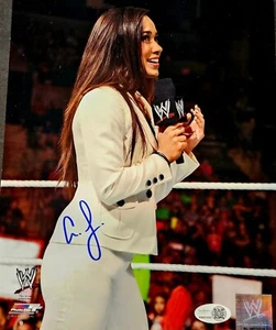 AJ LEE Signed 8x10 PhotoFILE Wrestling  Wrestler Autographed WWE JSA COA - Picture 1 of 3