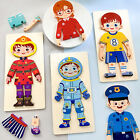 1 Set Puzzle Toy Colorful Hand-eye Coordination Preschool Kids Firemen Nurse
