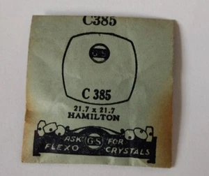 Hamilton Watch Crystal C385 21.7 x 21.7 - Imagen 1 de 2