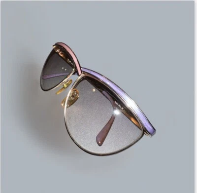 Винтажные солнцезащитные очки 1980-х YSL 185 Yves Saint Laurent розовато-лиловые прозрачные 130 как есть - Изображение 1 из 4