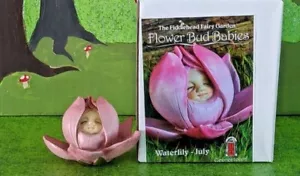 Brote de flores de nenúfar miniatura de jardín de hadas cabeza de violín bebé - julio NUEVO - Imagen 1 de 7