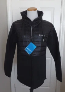 NWT Authentic COLUMBIA PEAK DISTRICT HYBRID Black Full Zip Women's Jacket Size L - Picture 1 of 16