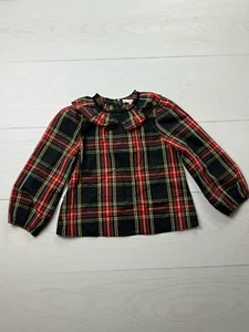Crewcuts Girls Size Small 6-7 Red Plaid Blouse  - Picture 1 of 6