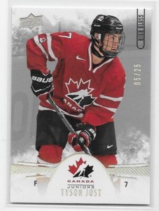 16/17 UD TEAM CANADA JUNIORS HIGH GLOSS PARALLEL Tyson Jost #5/25