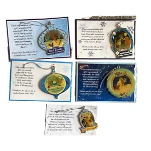 5 New Imagineering WDI Crew Ornaments "Thank You" Employee RARE collection cards - Picture 1 of 7