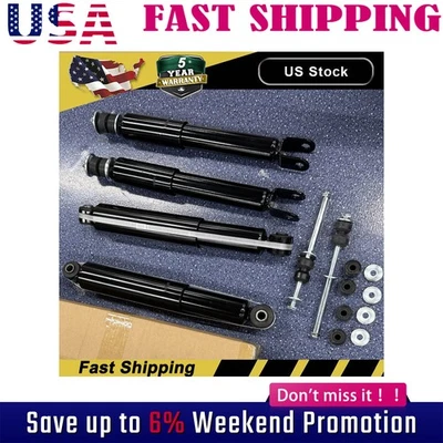 Amortiguadores delanteros y traseros 4x4 + barras estabilizadoras para Chevy GMC Silverado Sierra 1500 Foto 1 de 4