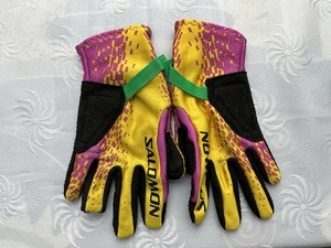 Guante de esquí de carreras Salomon SC 1993 colorido diseñado en Francia - Imagen 1 de 6