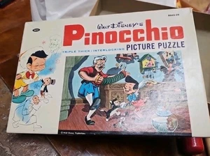 Jaymar Walt Disney Productions Pinocchio Puzzle J Worthington Foul Fellow - Bild 1 von 2
