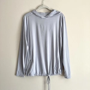Mountain Hardwear Womens Gray Crater Lake Hoody Size Large Lightweight Active - Picture 1 of 10