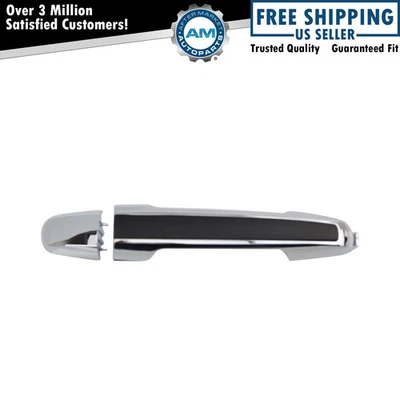 Manija de puerta trasera exterior cromada negra inserción izquierda o derecha para 06-10 Sonata Foto 1 de 4