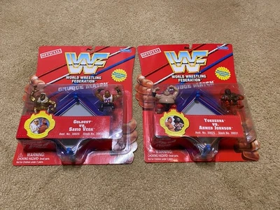 Набор экшн-фигурок Playmates WWF Grudge Match GOLDUST VS YOKOZUNA 2 дюйма 1997 лот - Изображение 1 из 4