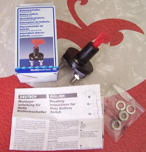 HELLA HELLAMARINE SEAWATERPROOF BATTERY CIRCUIT MASTER SWITCH MADE IN GERMANY - Picture 1 of 8