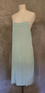 Matin pale blue silk slip dress size 8 - Picture 1 of 18