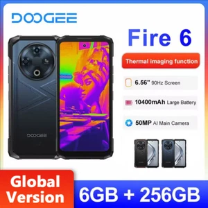 DOOGEE Fire 6 Rugged Phone Thermal Imaging 10400mAh/18W Android 14 NFC 6GB+256GB - Picture 1 of 16