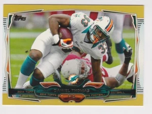 2014 Topps Football Gold Parallel #178 Daniel Thomas 1003/2014 Miami Dolphins - Bild 1 von 2